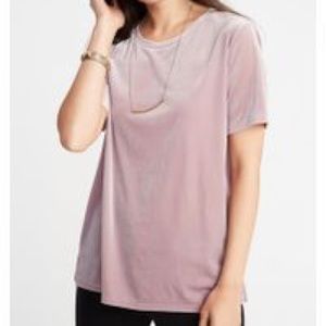 NEVER WORN Old Navy Pink Velvet Shirt